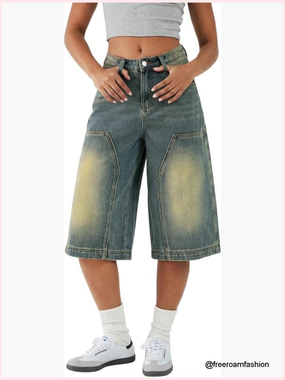 Baggy Y2K Wide Leg Denim Jorts